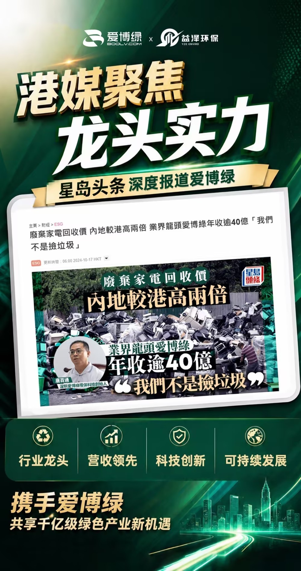 【项目】益泽环保——爱博绿（即将上市）旗下专注社区资源回收的环保项目